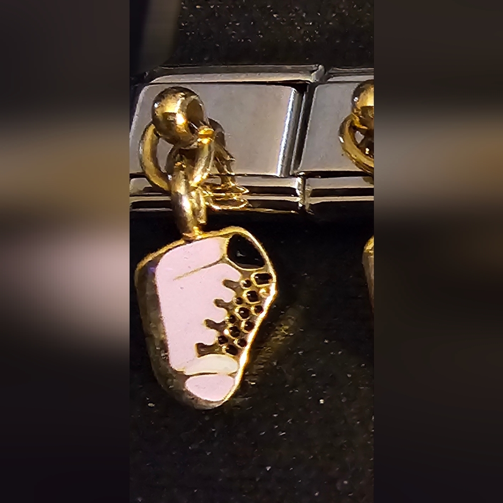 Pink Bootie Dangle Italian Charm